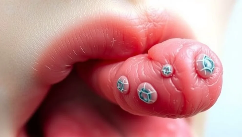 Blåsor på sidan av tungan - vad är det?