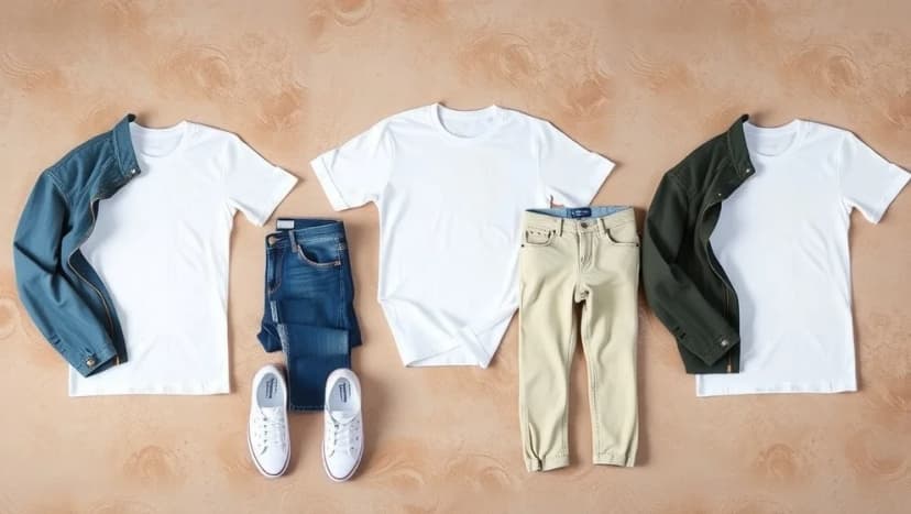 Vit t-shirt som passar till allt